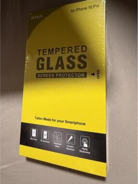 JETech Tempered Glass Screen Protector for iPhone 16 Pro